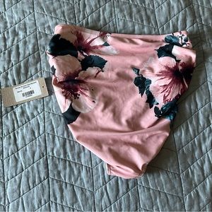 NWT ALBION BRONTE Ruched High-Waisted Swim Bottoms